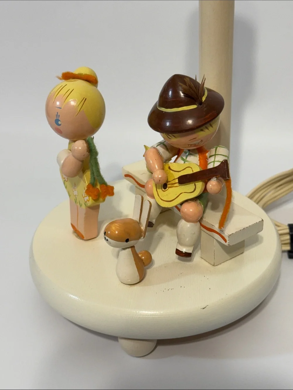 Vintage Mid-Century Wooden Nursery Lamp - Irmi / Nursery Originals